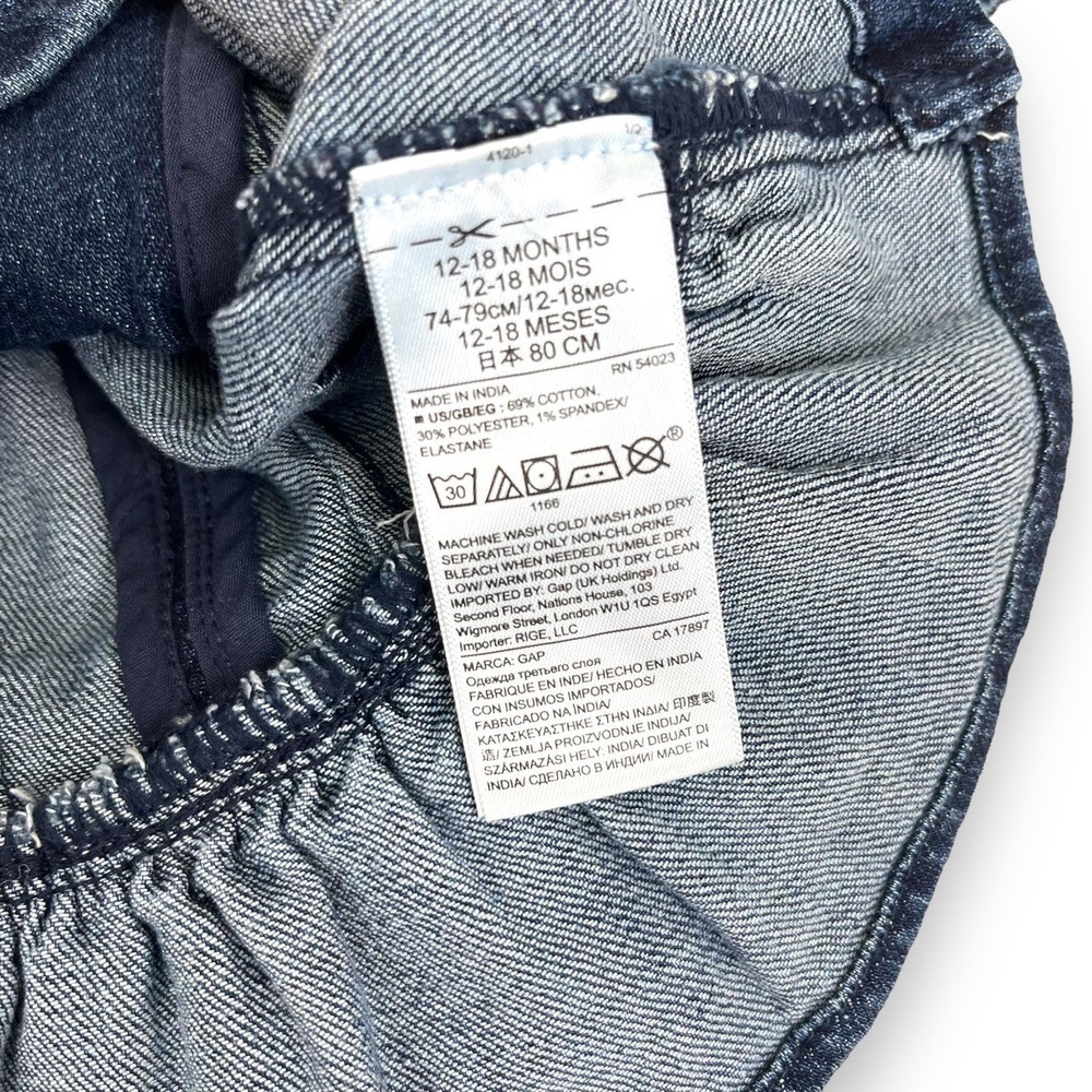 Baby Gap 1989 Dark Wash Denim Jean Jacket 12-18 Months - Picture 5 of 7